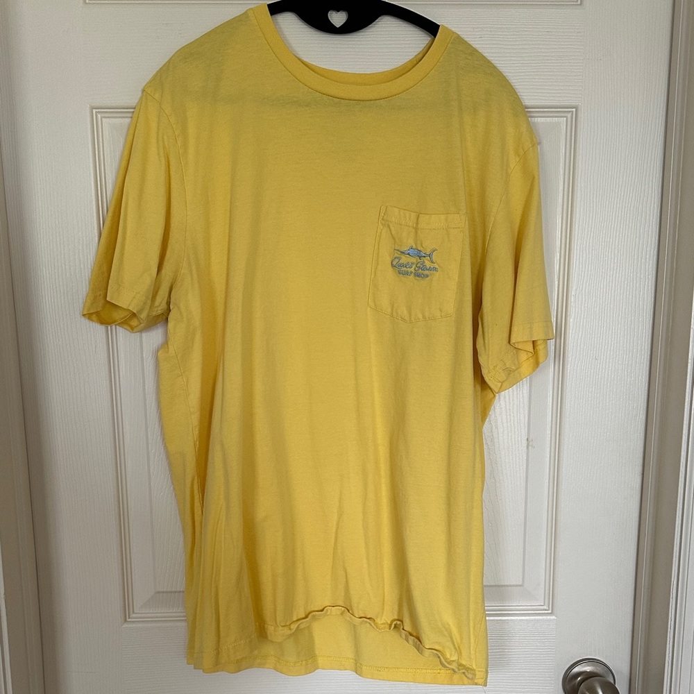 Quiet Storm Yellow T-Shirt with Pocket